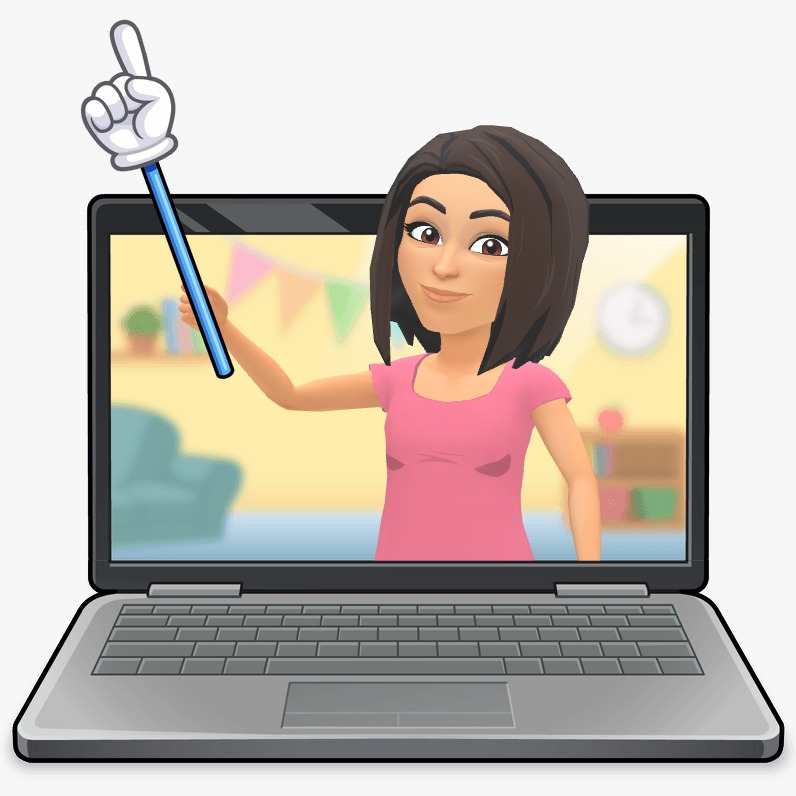Teacher Eunice teaching online