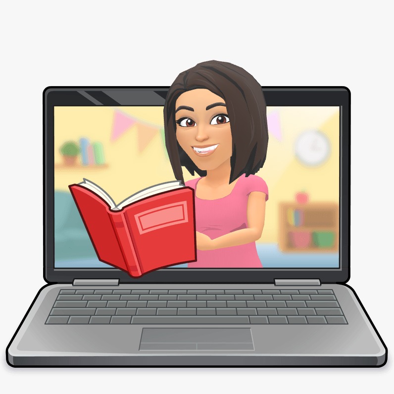Teacher Eunice reading with a learner online